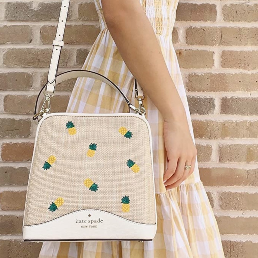 Kate Spade Darcy Small Pineapple Bucket Bag